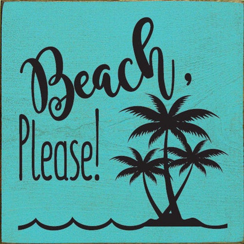 Beach Please Trees Wall Art