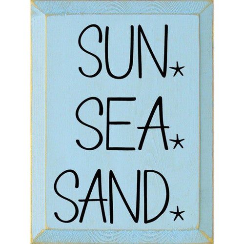 Sun Sea Sand In Blue Wall Art