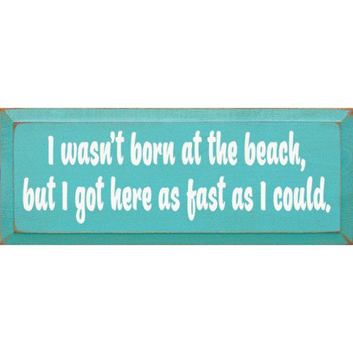 Born At The Beach Wall Art