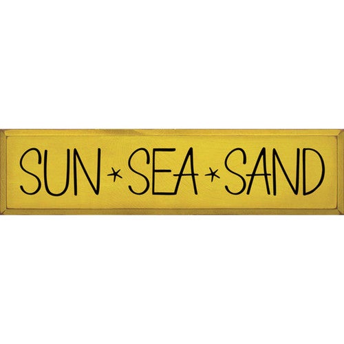 Sun Sea Sand In Yellow Wall Art