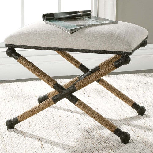 Fishermans Cove Cream Bench - Small