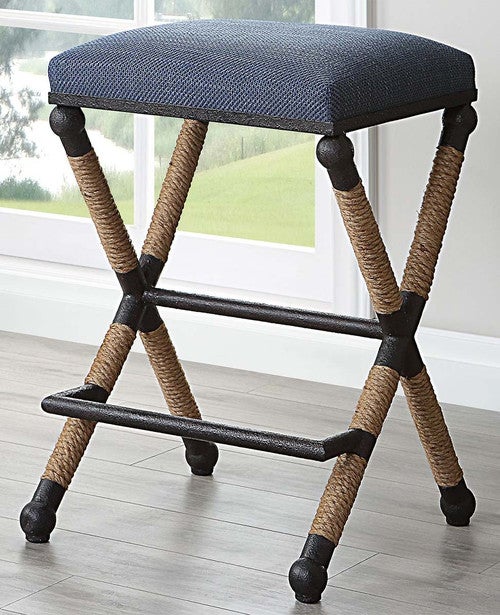 Fishermans Cove Counter Stool - Navy