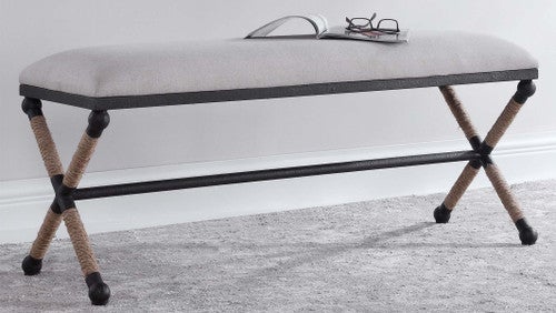 Fishermans Cove Cream Bench - Large