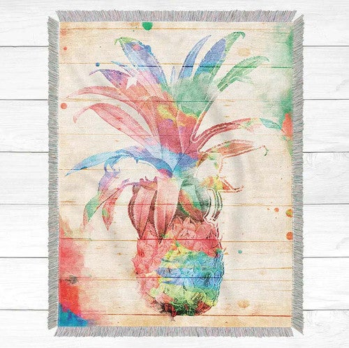 Pineapple Rainbow Throws