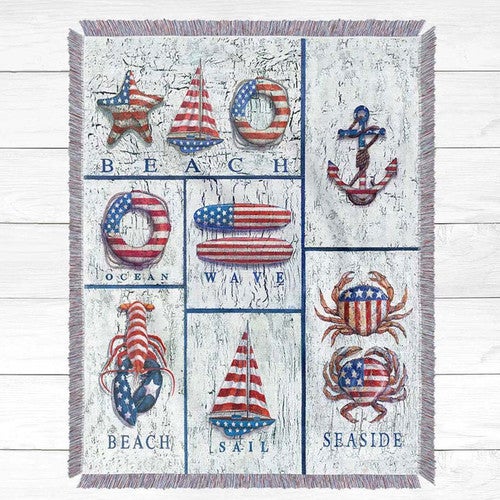 American Pride Beach Throws