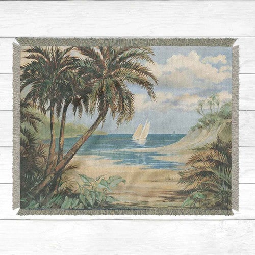 Tropical Palms Throws