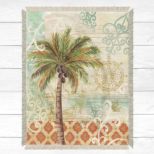 Lush Palm Throws