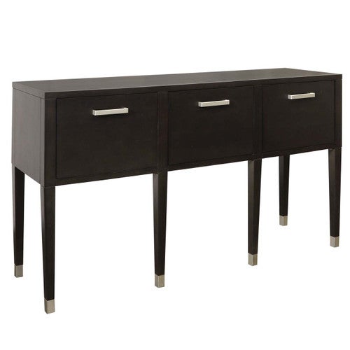Silver Accented Console Table
