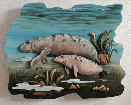 Manatee Haven Wood Wall Art