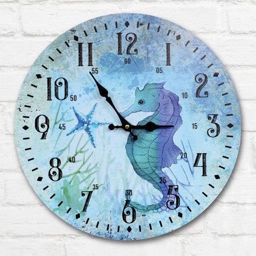 Seahorse Garden Wall Clock