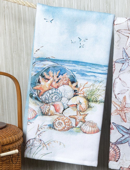 Seashell Shore Dual Purpose Terry Towel