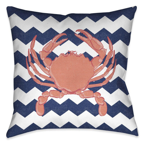 Beach Crab 18 x 18 Indoor Pillow