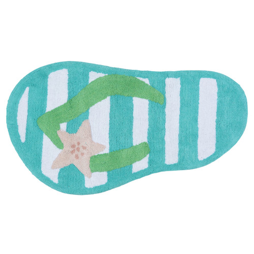 Beach Day Flip Flop Bath Mat