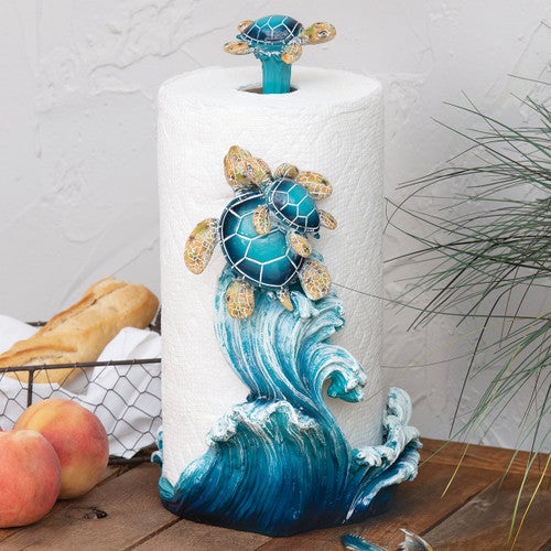 Blue Sea Turtles Paper Towel Holder