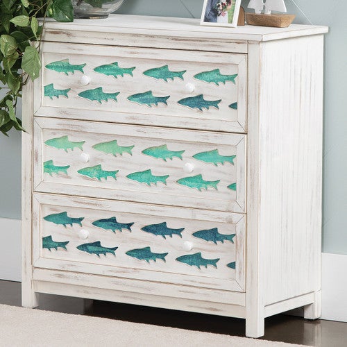 Nautical Bliss White Washed Chest