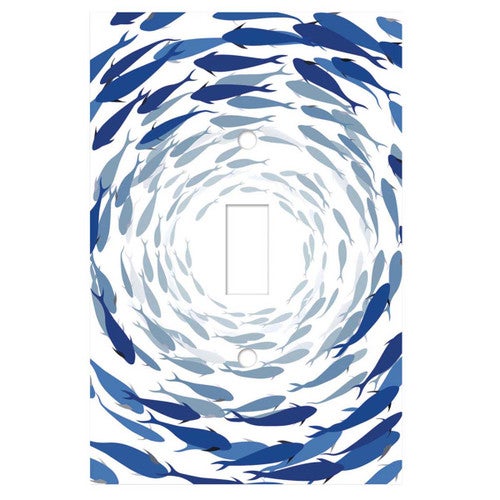 Blue Fish Switch Plates