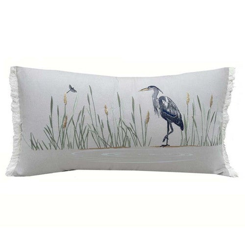 Great Blue Heron Lumbar Pillow