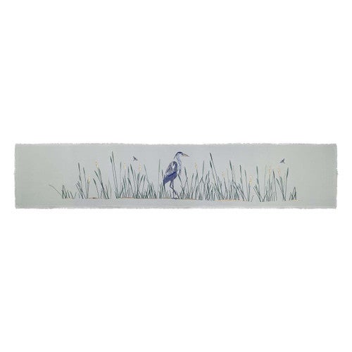 Coastal Heron Table Runner