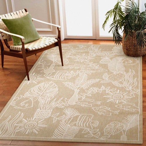 Oceanic Fusion Sand Rug Collection