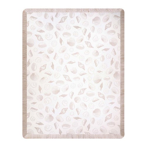 Seashells Bisque Throw