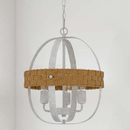 Barlow Cane Metal Chandelier - 3 Light