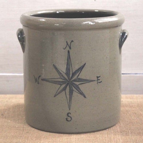 Nautical Compass One Gallon Crock