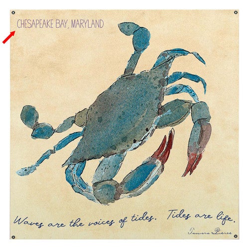 Blue Crab Personalized Wall Art