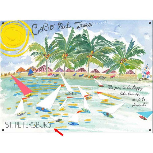 CoCo Nut Trees Personalized Wall Art