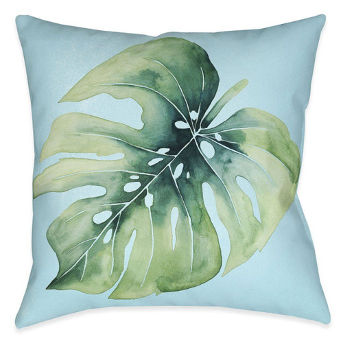 Beach Leaf I 20 x 20 Outdoor Pillow