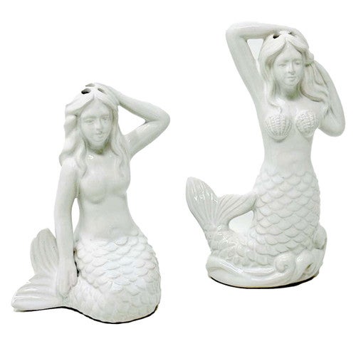 Marine Mermaid Salt & Pepper Shakers - Set of 2