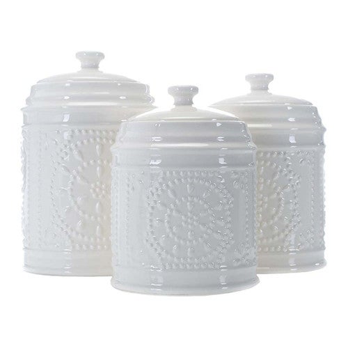 Seashell Symphony Canisters - Set of 3 - OUT OF STOCK UNTIL 06/06/2025
