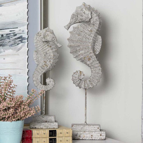 Maritime Mystic Seahorse Finials - Set of 2