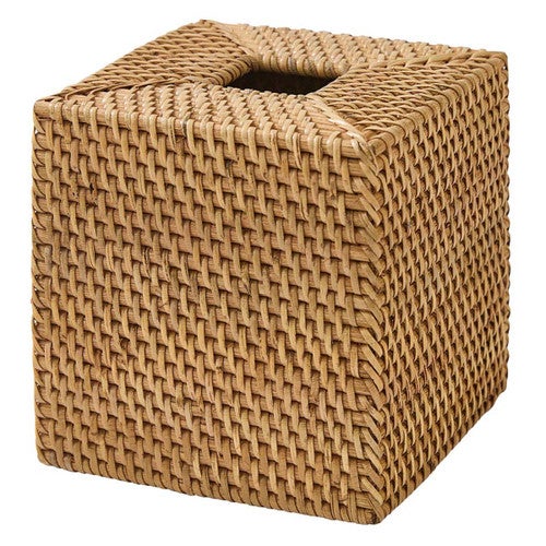 Handwoven Rattan Tissue Box