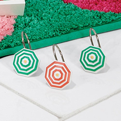 Flamingo Bay Shower Curtain Hooks - Set of 12