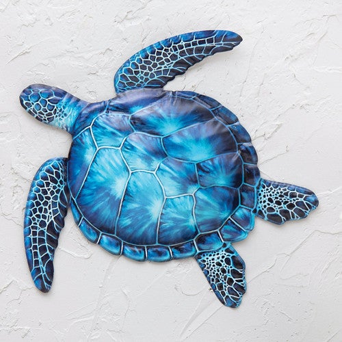 Brilliant Blue Sea Turtle Wall Art