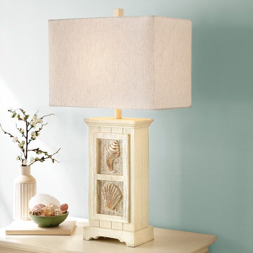 Ivory Shell Impressions Table Lamp - OVERSTOCK
