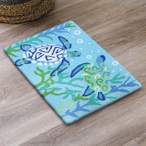 Sea Turtles Reef Accent Rug