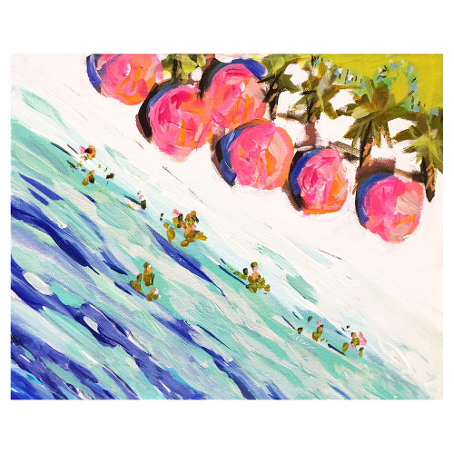 Beach Umbrellas Canvas Art