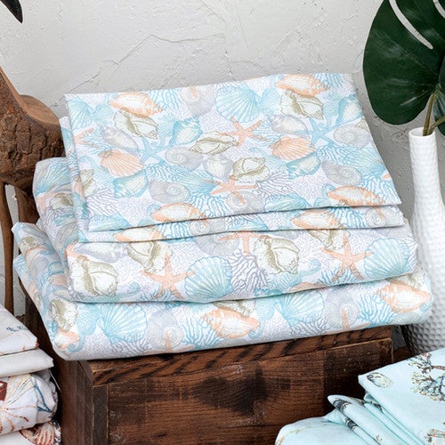 Coastal Seashells Sheet Set - Twin