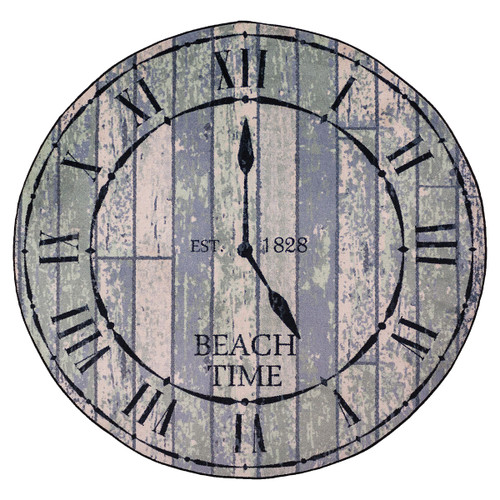 Beach Time Round Rug