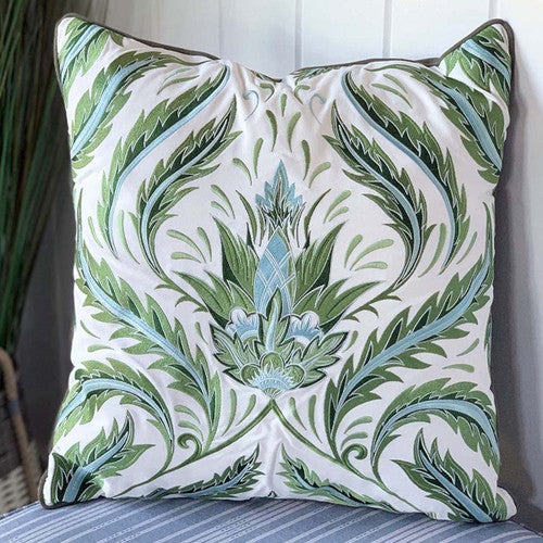 Scotch Green Thistle Indoor/Outdoor Pillow