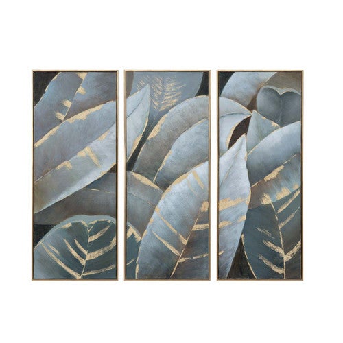 Tropical Botanic Wall Art - Set of 3