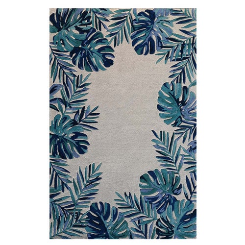 Leafy Jungle Rug - 9 x 13