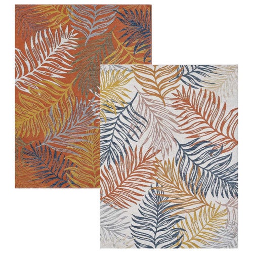 Stamped Palms Indoor/Outdoor Rug - 8 x 10
