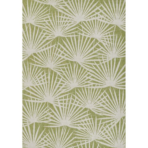 Queen Palm Green Indoor/Outdoor Rug - 7 x 10