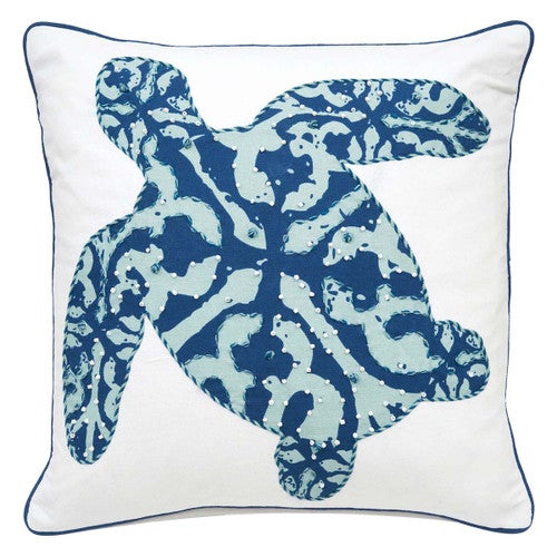 Beaded Turtle Pillow