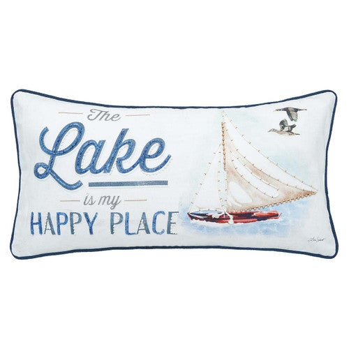 Happy Lake Retreat Pillow
