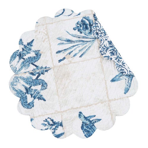 Coastal Treasure Round Placemats - Set of 6