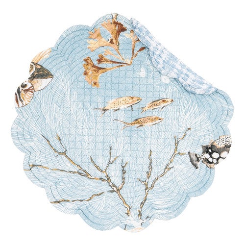 Undersea Impressions Round Placemats - Set of 6
