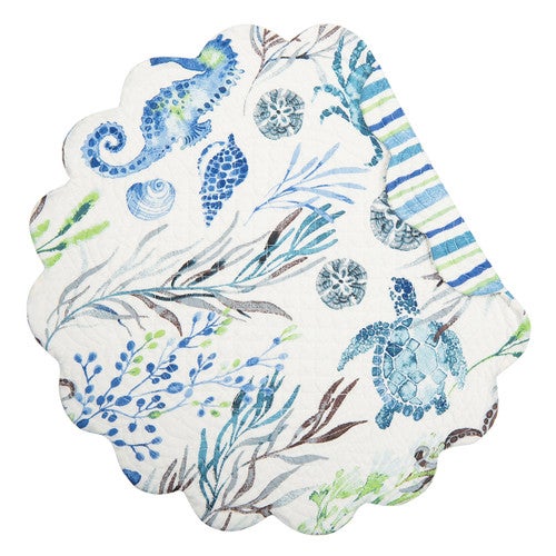Sea Garden Round Placemats - Set of 6 - OUT OF STOCK UNTIL 11/19/2025